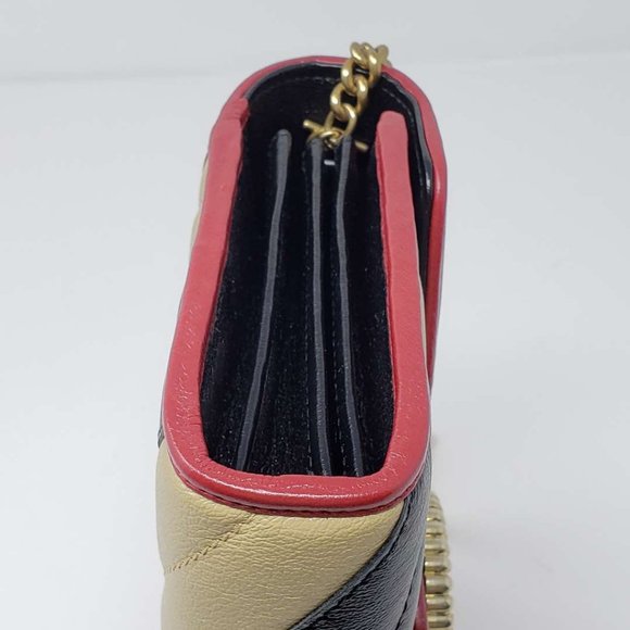 Gucci Marmont Bicolor Wallet onChain Crossbody Bag - Picture 7 of 14